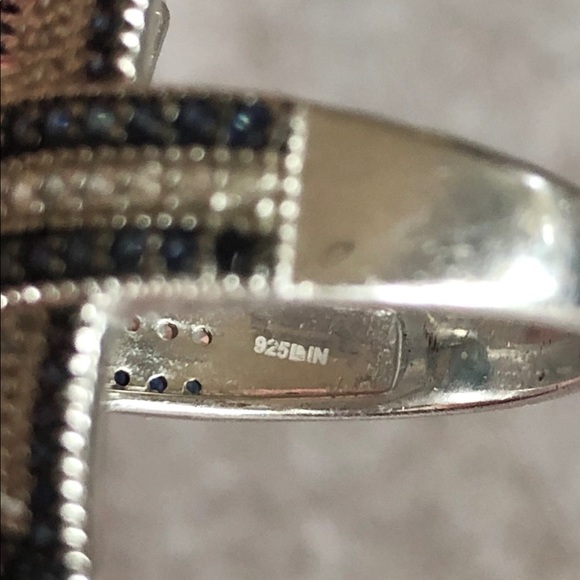 Rarities 5.39 ct. London Blue Topaz Ring Shield - Picture 7 of 10